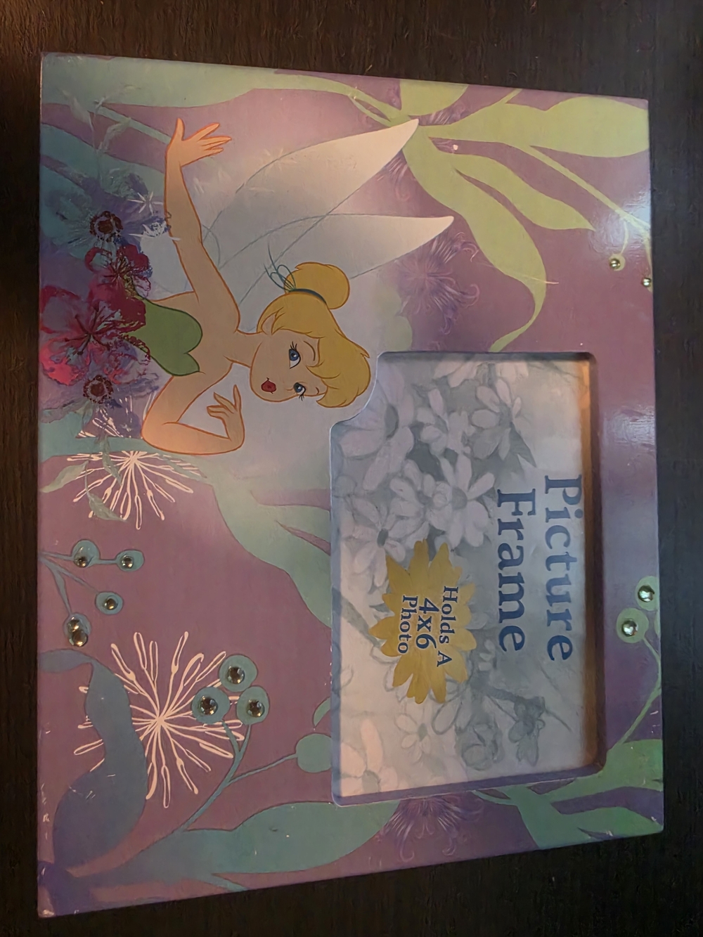 Disney Tinker Bell Purple and Green Decorative Picture Frame
